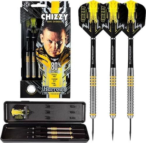 Harrows Dave Chisnall Chizzy 80% Tungsten Steel Tip Darts 23gram