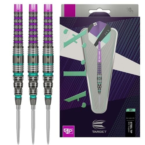 Target Darts ALX 90% Tungsten Swiss Point Steel Tip Darts Set 21gram