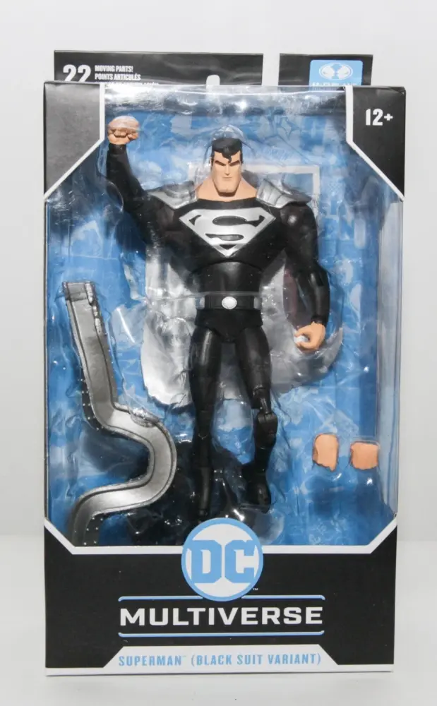 MCFARLANE TOYS DC MULTIVERSE SUPERMAN BLACK SUIT VARIANT