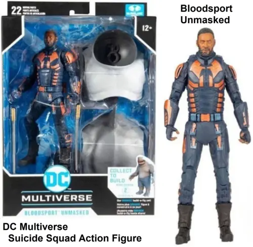 DC Multiverse Bloodsport Unmasked Suicide Squad 7 inch Action Figure McFarl