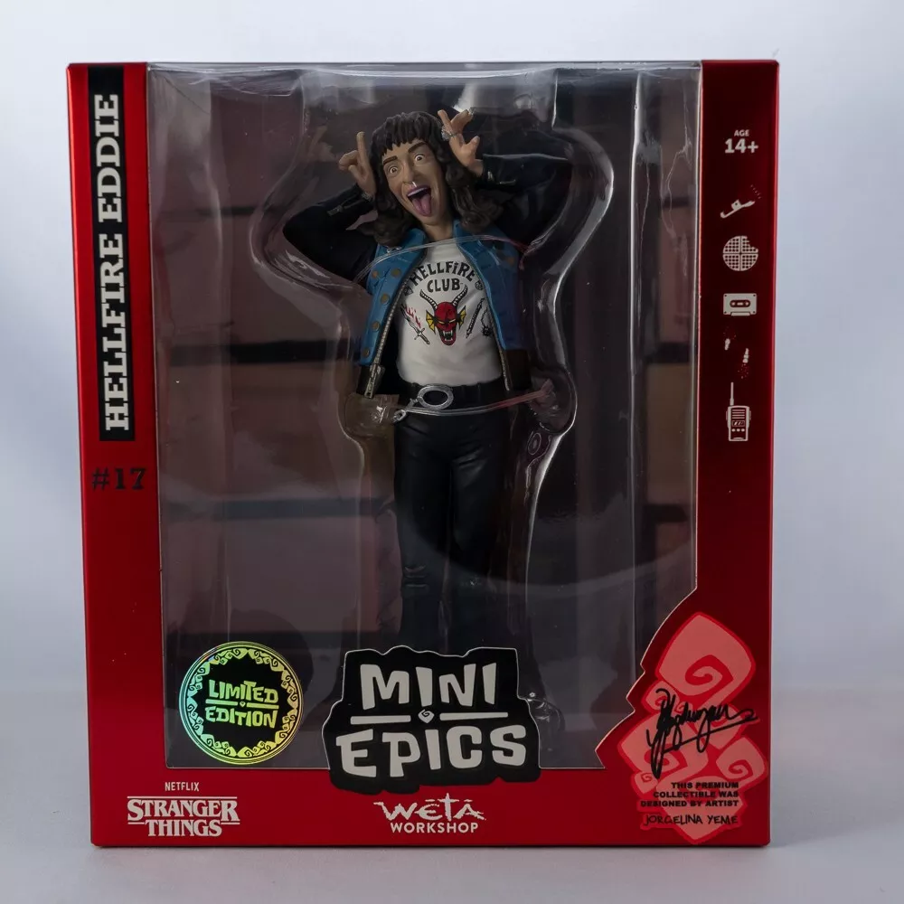 HELLFIRE EDDIE Mini Epics Vinyl Figur Stranger Things
