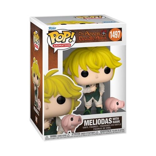 Funko POP! & Buddy Seven Deadly Sins - Meliodas With Hawk - Collectable Vin