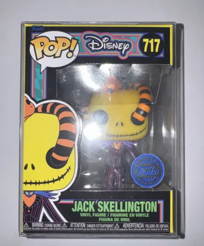 Funko Pop Disney Jack Skellington Black Light #717 Special Edition Vinyl Fi