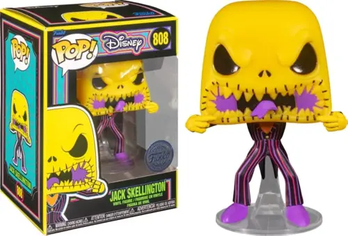 The Nightmare Before Christmas - Jack Scary Face Black Light Pop! Vinyl #80