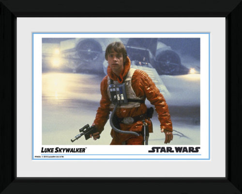 Framed Photographic > Collector Print , Star Wars Luke Skywalker 15x20