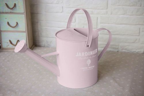 Jardinier large watering can pink
