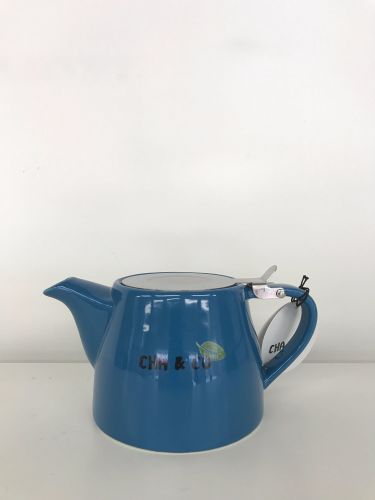 Ceramic teapot with infuser - Blue