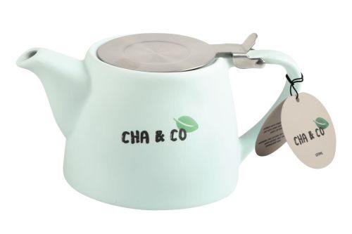 Ceramic Teapot with infuser - Aqua