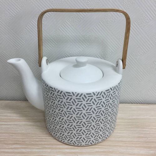 Geo 1 Charcoal Teapot