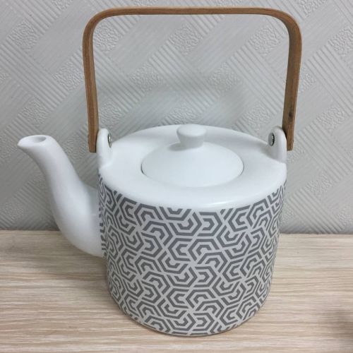 Geo 2 Charcoal Teapot