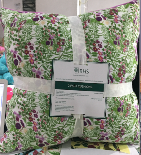 RHS Fern & Floral Piped Cushions 