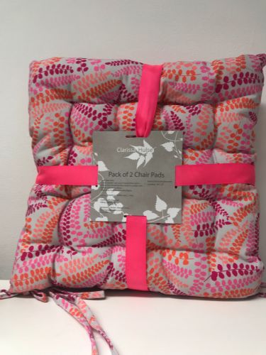 Clarissa Hulse Pretty Fern Seat Pads Grey 