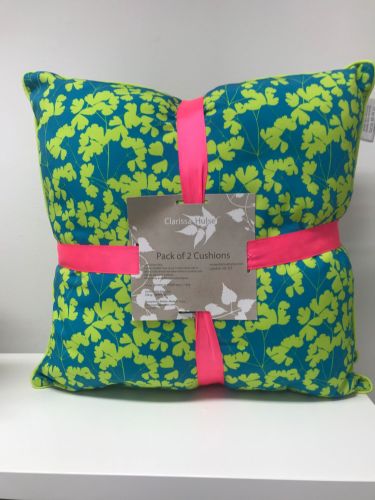 Clarissa Hulse Cloverfield Lime Piped Cushions