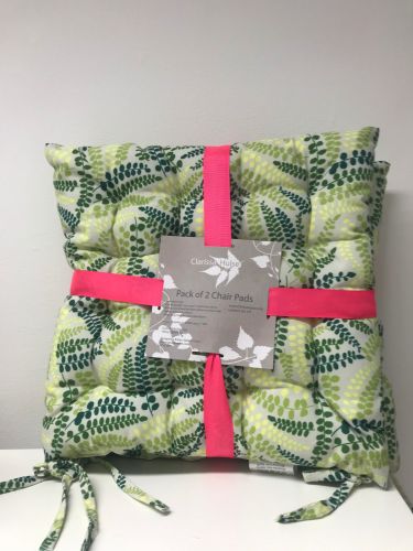 Clarissa Hulse Pretty Fern Seat Pads Green