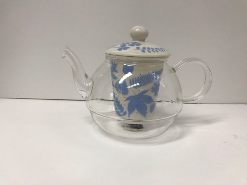 Clarissa Hulse Teapot with Glass Infuser - Lilac floral 