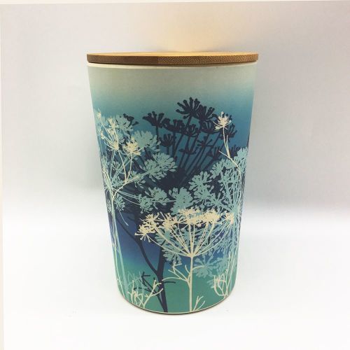Clarissa Hulse Bamboo Storage Canister - Blue 