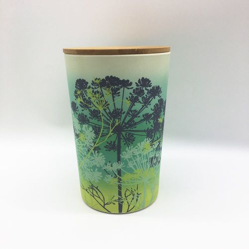 Clarissa Hulse Bamboo Storage Canister- Aqua