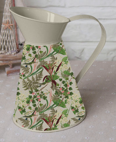 RHS FLORAL BIRD FLOWER JUG