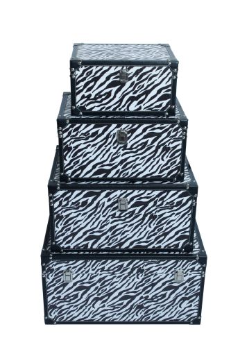 Medium Black and White Zebra Trunk 