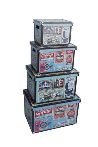 UPPER STREET 50'S CARS MEDIUM STORAGE BOX