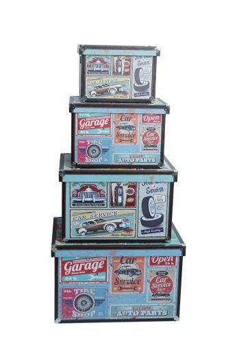 UPPER STREET 50'S CARS XL STORAGE BOX