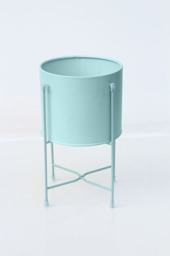 Small Scandi tin Planter Duckegg