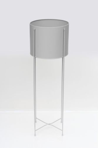 Large Scandi tin Planter Grey