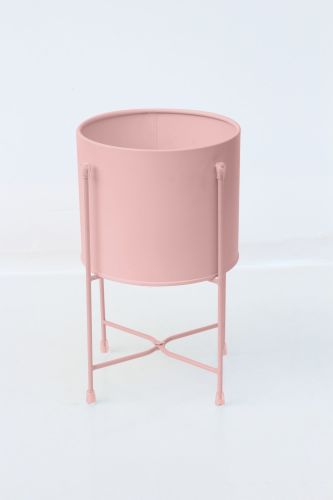 Small Scandi tin Planter Blush