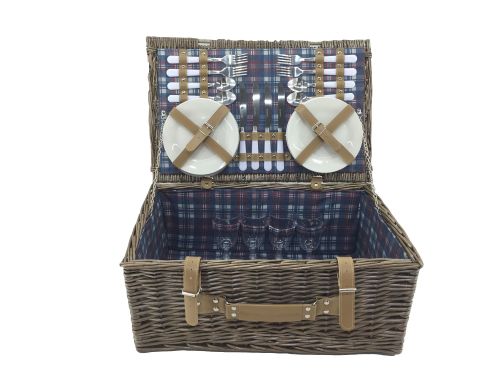 GBH TARTAN 4 PERSON HAMPER