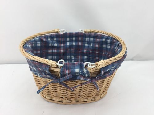 GBH TARTAN OPEN SHOPPER BASKET