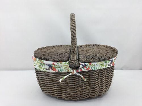 UPPST TROPICAL BIRD CLOSED SHOPPER BASKET