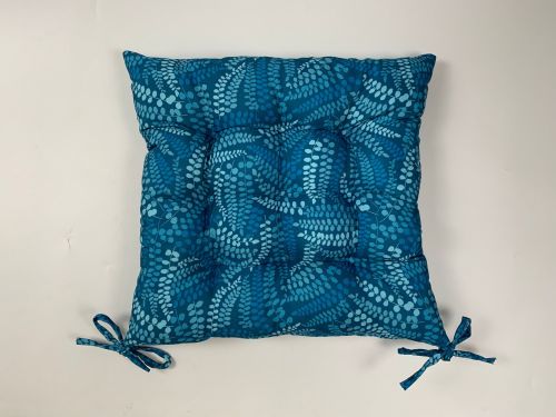 Clarissa Hulse Navy Pretty Fern Seat Pad