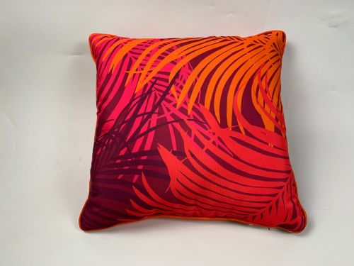 Clarissa Hulse Tropical Palm A Piped Cushion