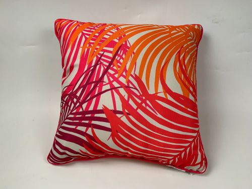 Clarissa Hulse Tropical Palm B Piped Cushion