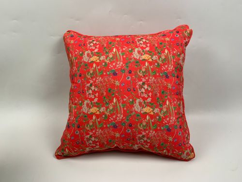 RHS Fuschia Summer Bloom Piped Cushion