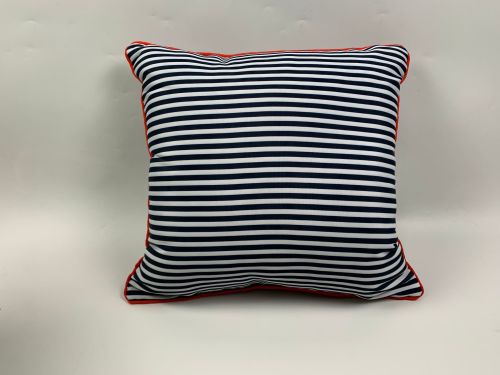 Marina Bay Home - Nautical Stripe Piped Cushion