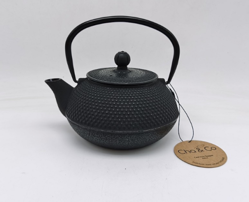 CHA&CO CAST IRON TEAPOT 800ml (BLACK)
