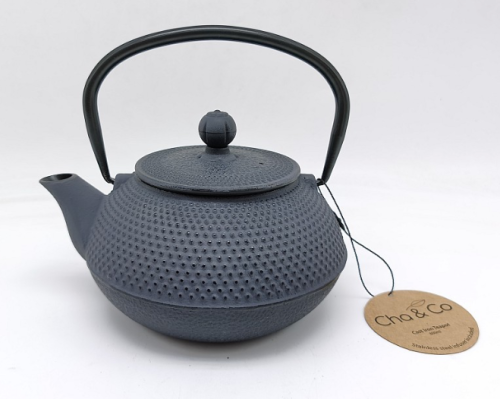 CHA&CO CAST IRON TEAPOT 800ml (GREY)