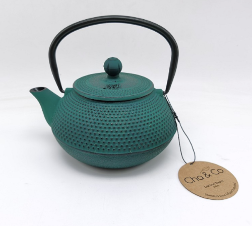 CHA&CO CAST IRON TEAPOT 800ml (TEAL)