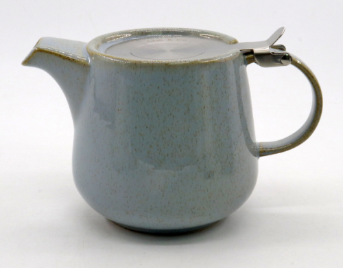 Scandi Reactive Glaze Teapot Duck Egg