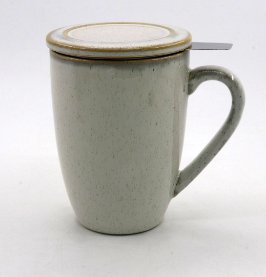 Reactive Glaze Infuser Mug Cream