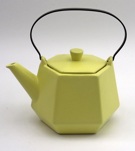 UPPER STREET HEX TEAPOT YELLOW