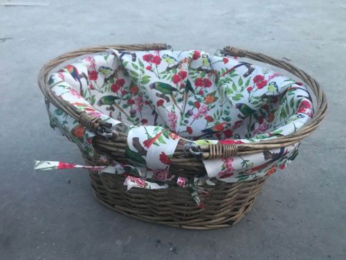 US TROPICAL BIRD OPEN SHOPPER PICNIC BASKET
