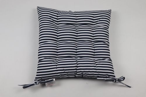 MARINA BAY NAVY STRIPE SET OF 2 SEAT PADS