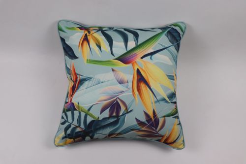 Upper Street Jungle Floral piped cushion