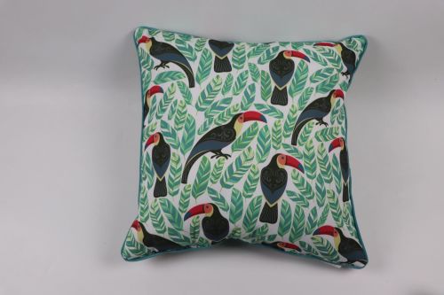 UPPER STREET TOUCAN PIPED CUSHION