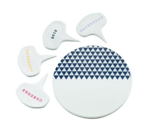 UPPER STREET MONO CHEESE BOARD & MARKER SET