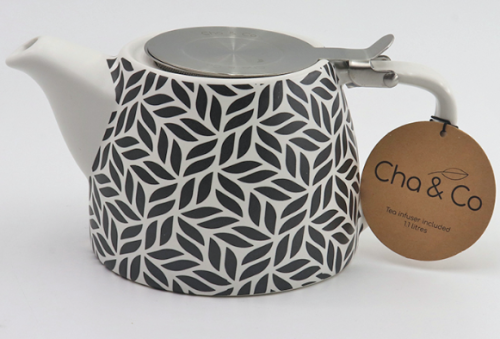 CHA & CO PETAL PRINT TEAPOT 500ML