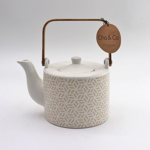 Scandi Natural Hex 1l Teapot