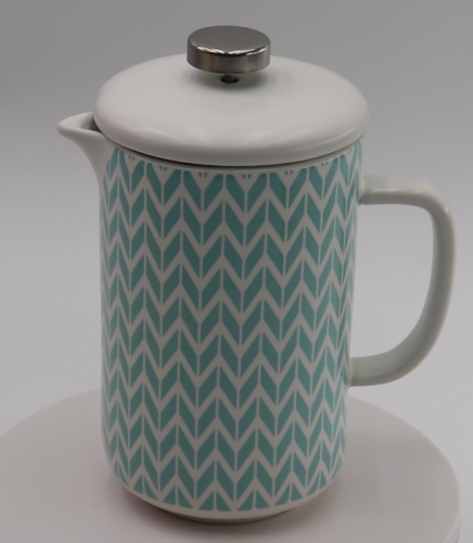 Scandi Mint Chevron 800ml Cafetiere